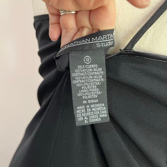 Jonathan Martin Y2K Mesh Asymmetrical Hem Whimsigoth Midi Dress Size 12 - Picture 7 of 8